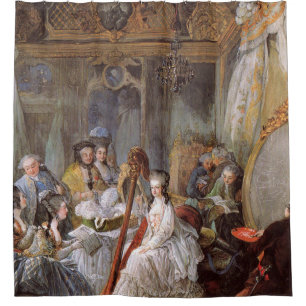 Marie Antoinette in her Chamber at Versailles Duschvorhang