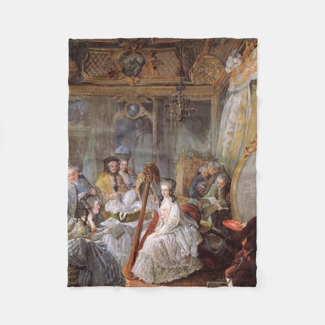 Marie Antoinette in her Chamber at Versailles Fleecedecke (Vorderseite)