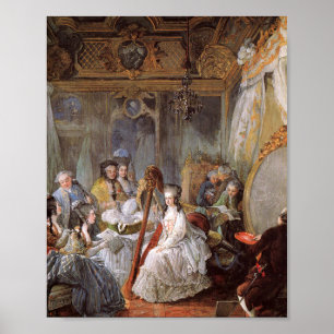 Marie Antoinette in her Chamber at Versailles Poster