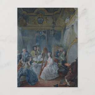 Marie Antoinette in ihrem Saal in Versailles Postkarte