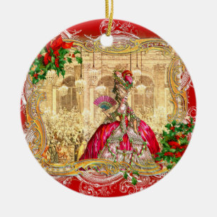 Marie Antoinette in Versailles Weihnachten Keramik Ornament
