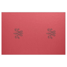 Marie Antoinette initial monogram upholstery panel Stoff