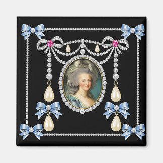Marie Antoinette inspirierte Karte Königin von Fra Magnet