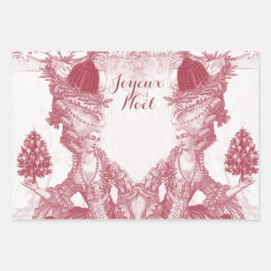 Marie Antoinette Joyeux Weihnachten Geschenkpapier Set