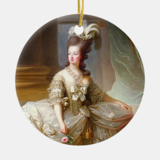Marie Antoinette Keramik Ornament (Vorne)