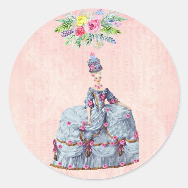 Marie Antoinette ~ Lass Us Eat Cake Sticker (Vorderseite)