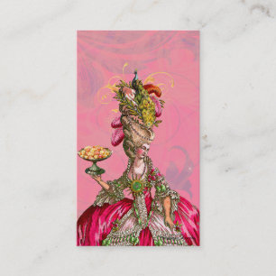 Marie Antoinette Lasse ihnen Essenskuchen-Visitenk Visitenkarte