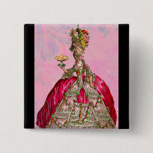 Marie Antoinette Lasst sie Kuchen essen Button