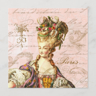 Marie Antoinette Lasst sie Kuchen essen Einladung