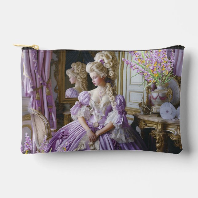 Marie Antoinette lavender Queen pouch アクセサリーポーチ Zubehörtasche (Vorderseite)