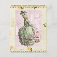 Marie Antoinette leere Postkarte
