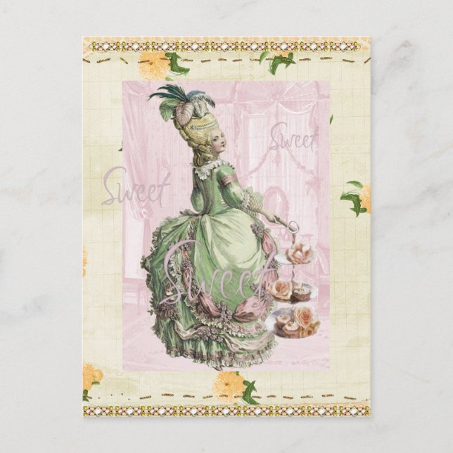 Marie Antoinette leere Postkarte (Vorderseite)