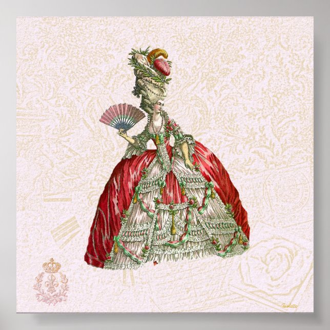 Marie Antoinette Leinwand Giclee Poster (Vorne)