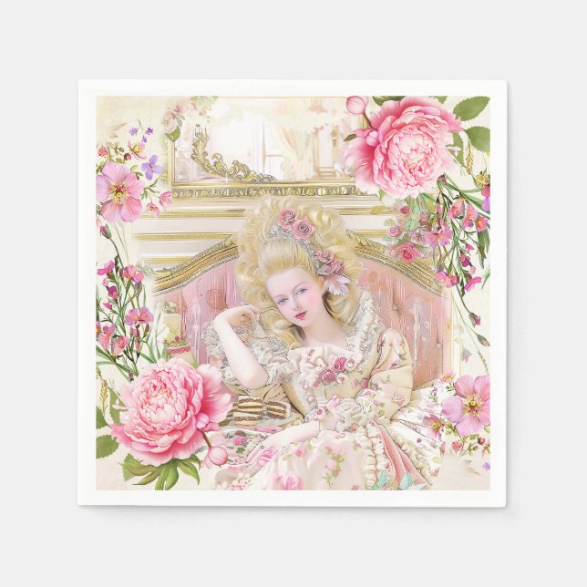 Marie Antoinette let them eat cake Serviette (Vorderseite)
