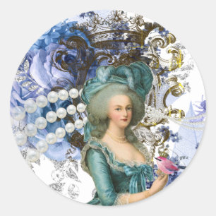 Marie Antoinette, Letzte Königin von Frankreich, S Runder Aufkleber