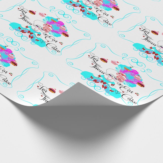 Marie Antoinette Ließ sie zum Kuchen Geschenkpapier (Ecke)