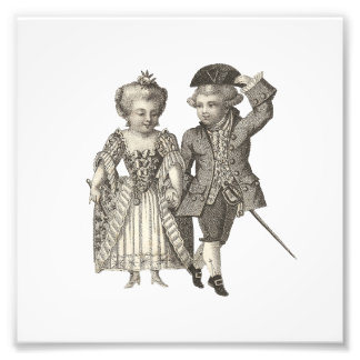 Marie Antoinette Louis XVI Vintage Kostüme Fotodruck