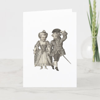 Marie Antoinette Louis XVI Vintage Kostüme Karte