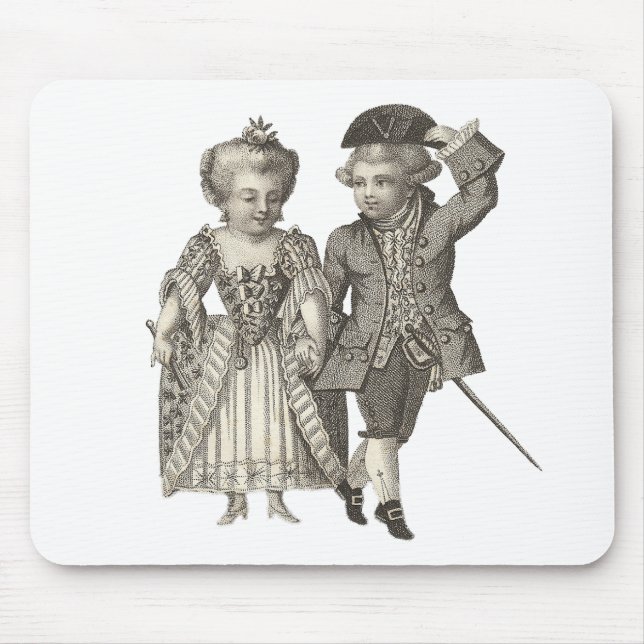 Marie Antoinette Louis XVI Vintage Kostüme Mousepad (Vorne)