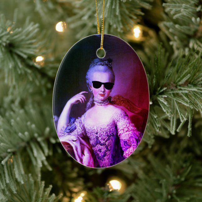 ♥ Marie-Antoinette Marie Antoinette crazy Kitsch ♥ Keramik Ornament (Baum)