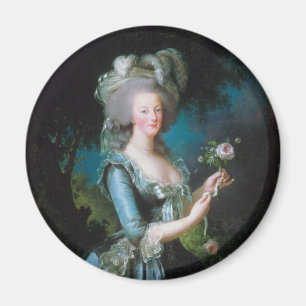 Marie-Antoinette mit der Rose durch Elisabeth Magnet