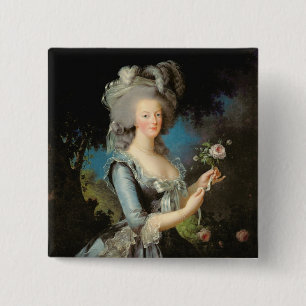 Marie Antoinette mit einer Rose, 1783 Button