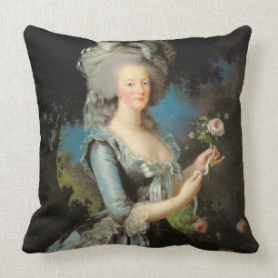 Marie Antoinette mit einer Rose, 1783 Kissen