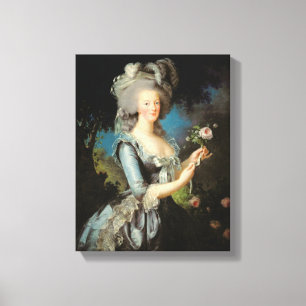 Marie Antoinette mit einer Rose, 1783 Leinwanddruck