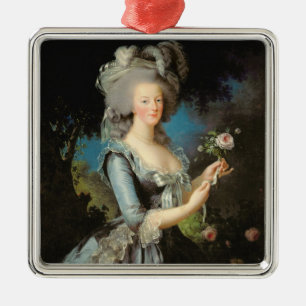 Marie Antoinette mit einer Rose, 1783 Ornament Aus Metall