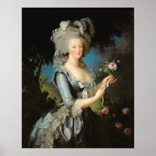 Marie Antoinette mit einer Rose, 1783 Poster