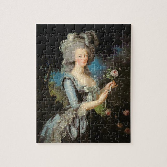 Marie Antoinette mit einer Rose, 1783 Puzzle (Vertikal)