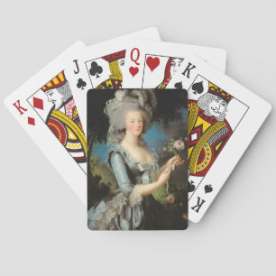 Marie Antoinette mit einer Rose, 1783 Spielkarten