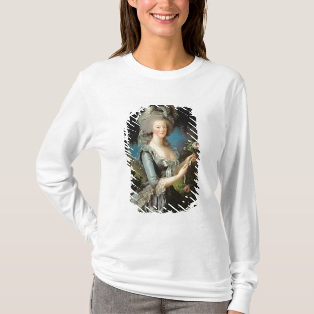 Marie Antoinette mit einer Rose, 1783 T-Shirt (Vorderseite)