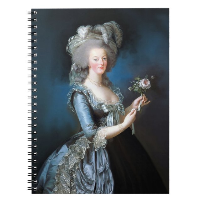 Marie Antoinette mit einer Rose Notizblock (Vorderseite)