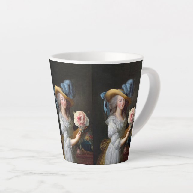 Marie Antoinette mit Pink Anemone Blume Milchtasse (Rechte Ecke)