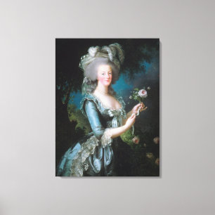 Marie Antoinette mit Rose von Elisabeth Le Brun Leinwanddruck