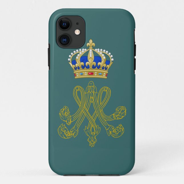 Marie Antoinette Monogram Case-Mate iPhone Hülle (Rückseite)
