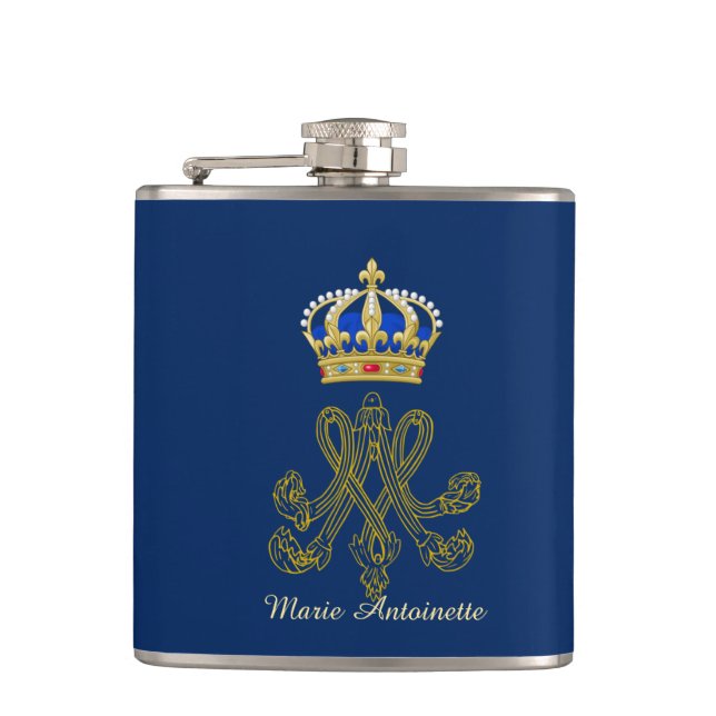 Marie Antoinette Monogram Flachmann (Vorderseite)
