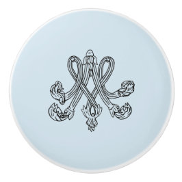Marie Antoinette – Monogramm – Monogram initial Keramikknauf