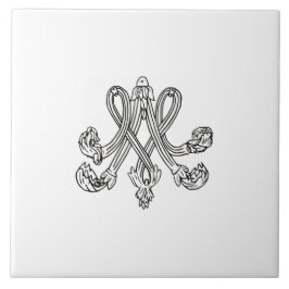 Marie Antoinette – Monogramm – Monogram initials Fliese