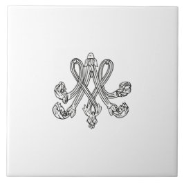 Marie Antoinette – Monogramm – Monogram initials Fliese