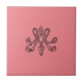 Marie Antoinette – Monogramm – Monogram initials Fliese