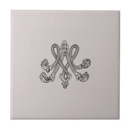 Marie Antoinette – Monogramm – Monogram initials Fliese