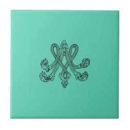 Marie Antoinette – Monogramm – Monogram initials Fliese