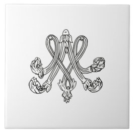 Marie Antoinette – Monogramm – Monogram initials Fliese