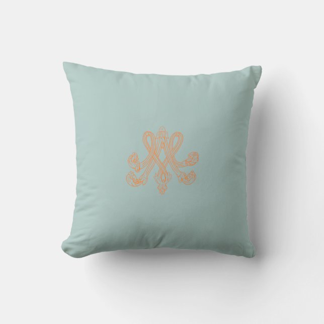 Marie Antoinette – Monogramm – Monogram initials Kissen (Vorderseite)
