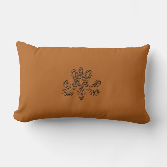 Marie Antoinette – Monogramm – Monogram initials Lendenkissen (Vorderseite)