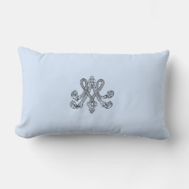 Marie Antoinette – Monogramm – Monogram initials Lendenkissen