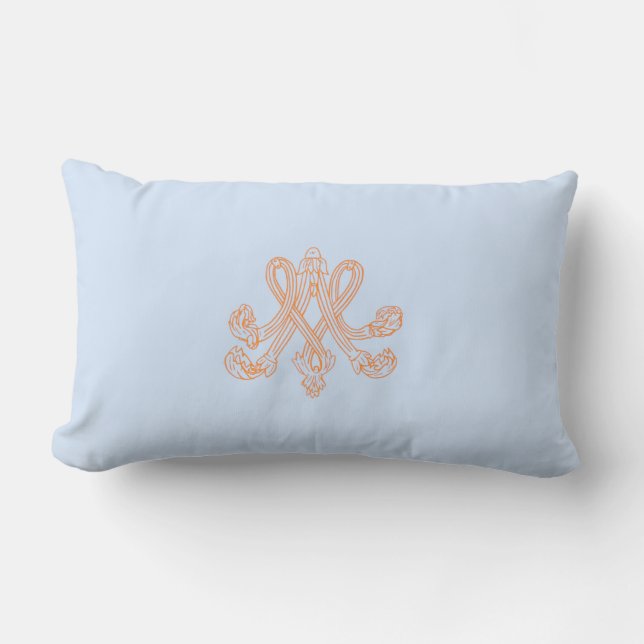 Marie Antoinette – Monogramm – Monogram initials Lendenkissen (Vorderseite)