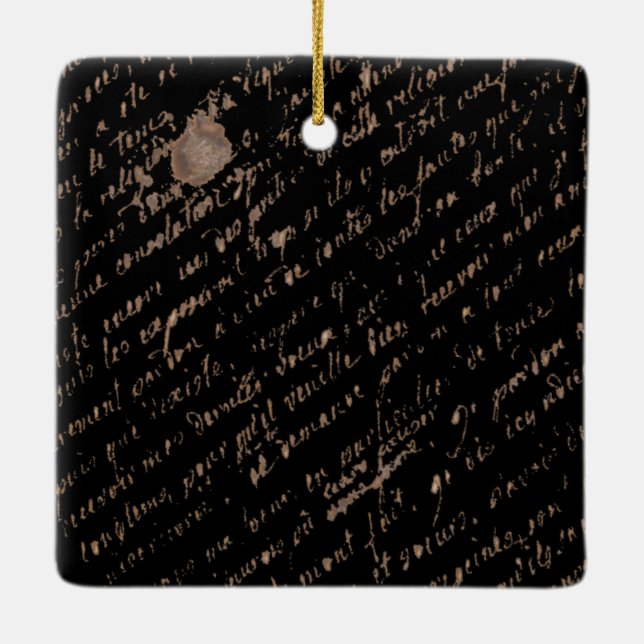 Marie Antoinette - Monogramm - Royal Monogram Keramikornament (Rückseite)